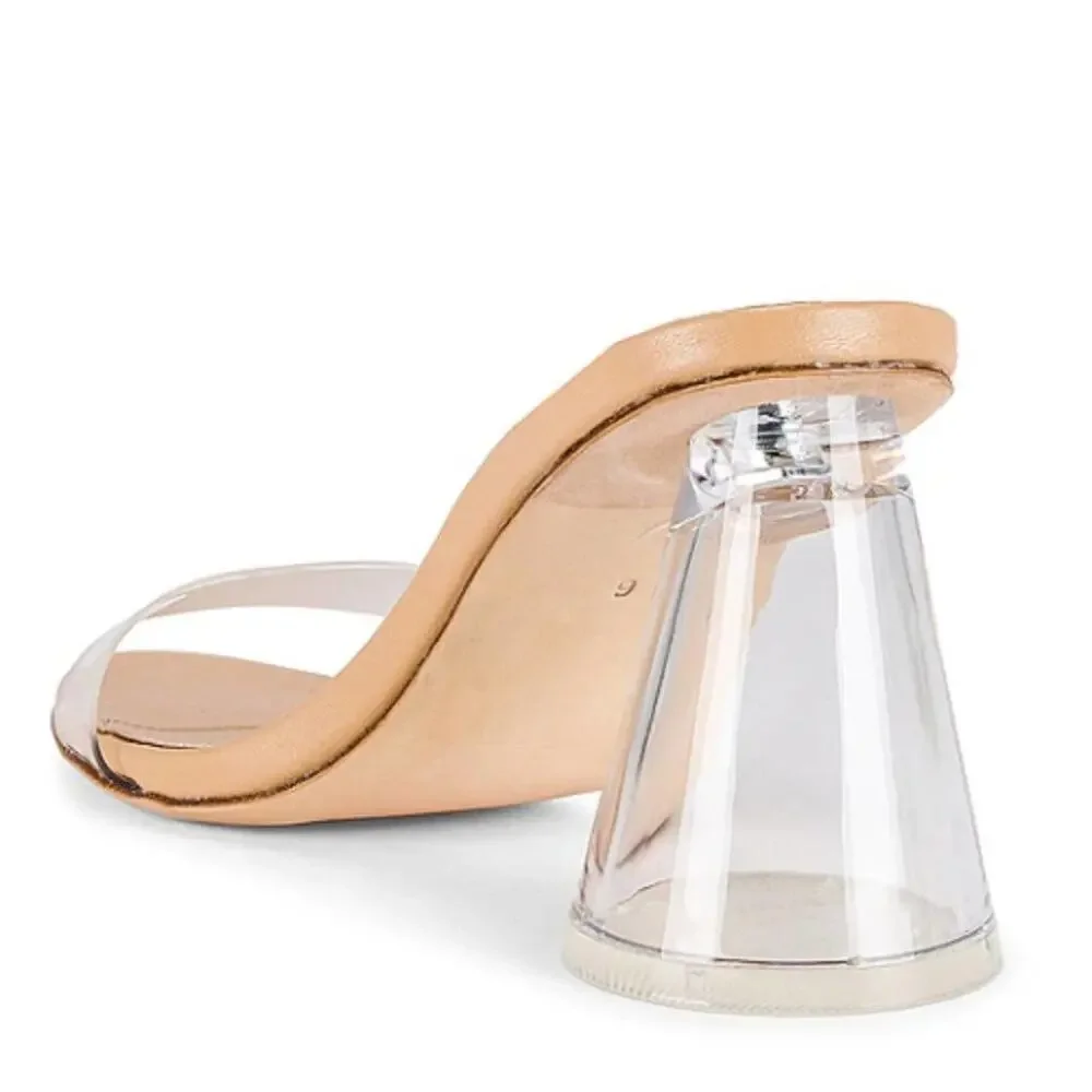 Song of Style Riley Heel in Clear SIze 9.5